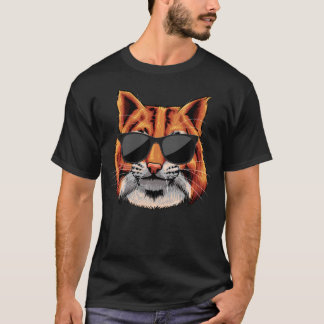 Cool Bobcat Voor Bobcats Zonnebril Dier T-shirt