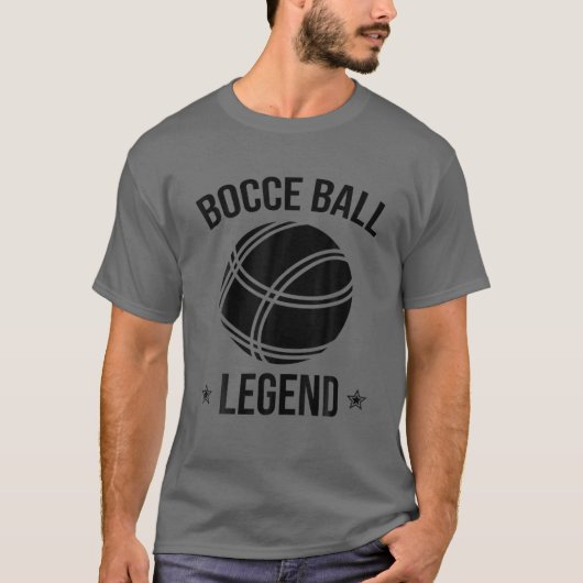 Cool Bocce Ball Legend Gift | Funny Lawn Bowling P T-shirt (Voorkant)