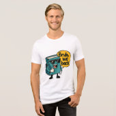 Cool boek karakter "Bruh, We Back" Back-to-School Tri-Blend Shirt (Voorkant volledig)