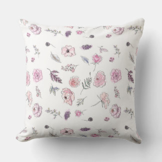 Cool Bohemian Chic Floral Boho Girl Pink Kussen