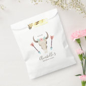 Cool Boho Koe schedel Bedankzakje (Gezegeld)