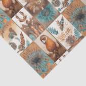 Cool Boho Westerne tegelpatroon decoupage Tissuepapier (Detail)