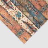 Cool Boho Westerne tegelpatroon decoupage Tissuepapier (Detail)