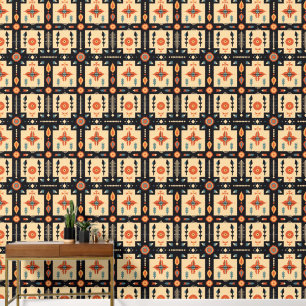 Cool Boho zuidwestelijke patroon betegeld Behang