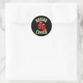 Cool Bokstrainer Rode Handschoenen Kickboksen Kick Ronde Sticker (Tas)