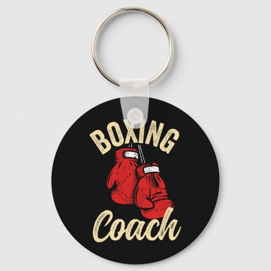 Cool Bokstrainer Rode Handschoenen Kickboksen Kick Sleutelhanger (Voorkant)