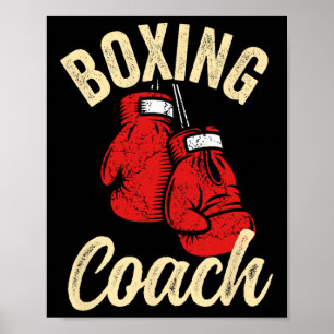 Cool Bokstraner Rode Handschoenen Kickboksen Kickb Poster