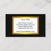 Cool Bold DJ Hoofdtelefoon Zwarte Muziek Visitekaartje (Achterkant)