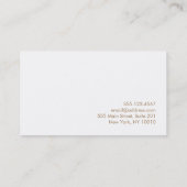 Cool Bold Geometric Red Visitekaartje (Achterkant)