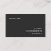 Cool BOLD Grey and White Typography Modern 2 Visitekaartje (Achterkant)