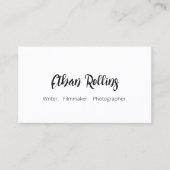 Cool Bold Marker Signature Script Font Business Ca Visitekaartje (Voorkant)