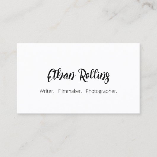 Cool Bold Marker Signature Script Font Business Ca Visitekaartje (Voorkant)