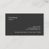 Cool Bold Modern Zwart en Roos Goud Gestreept 2 Visitekaartje (Achterkant)