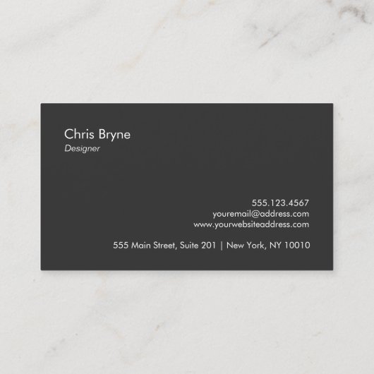 Cool Bold Modern Zwart en Roos Goud Gestreept 2 Visitekaartje (Achterkant)