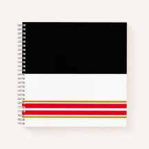 Cool Bold Zwart Wit Helder Rood Racing Stripes
