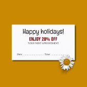 Cool Bold Zwart Wit Rode Salon Afspraakkorting Kortingskaartje