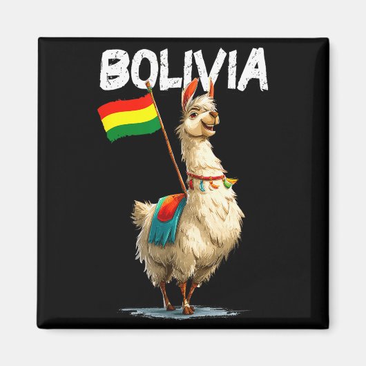 Cool Bolivian Llama Costume For Bolivia Lovers  Magneet (Voorkant)