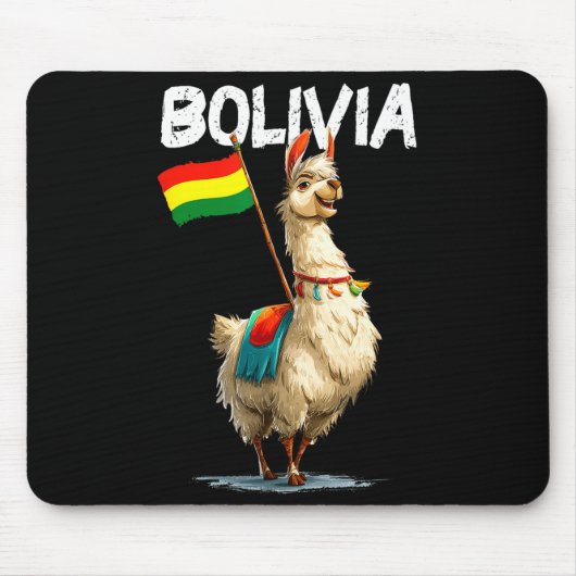 Cool Bolivian Llama Costume For Bolivia Lovers Muismat (Voorkant)