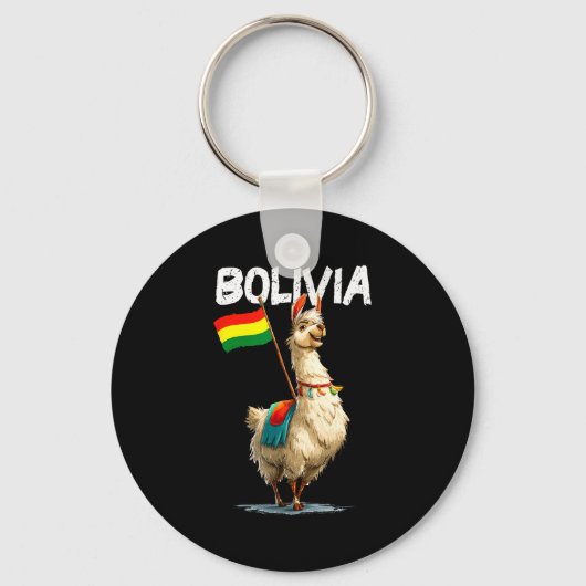 Cool Bolivian Llama Costume For Bolivia Lovers Sleutelhanger (Voorkant)