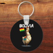 Cool Bolivian Llama Costume For Bolivia Lovers Sleutelhanger (Voorkant)
