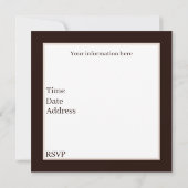 Cool Bonfire Voeg informatie Party toe Kaart (Achterkant)