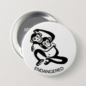 Cool BONOBO - Chimpansee - Conservatie - Ecologie  Ronde Button 7,6 Cm (Voorkant /achterkant)