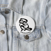 Cool BONOBO - Chimpansee - Conservatie - Ecologie  Ronde Button 7,6 Cm (In situ)