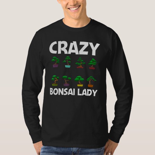 Cool Bonsai Tree Voor Vrouwen Moeder Plant Lady Ja T-shirt (Voorkant)