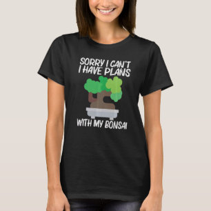 Cool Bonsai voor mannen Plant tuin T-shirt