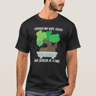 Cool Bonsai voor mannen vader jongens boom plant t T-shirt