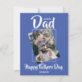 Cool Bonus dad | foto | Fethers Day Holiday Kaart (Voorkant)