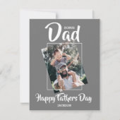 Cool Bonus dad | foto | Vaderdag Feestdagenkaart (Voorkant)
