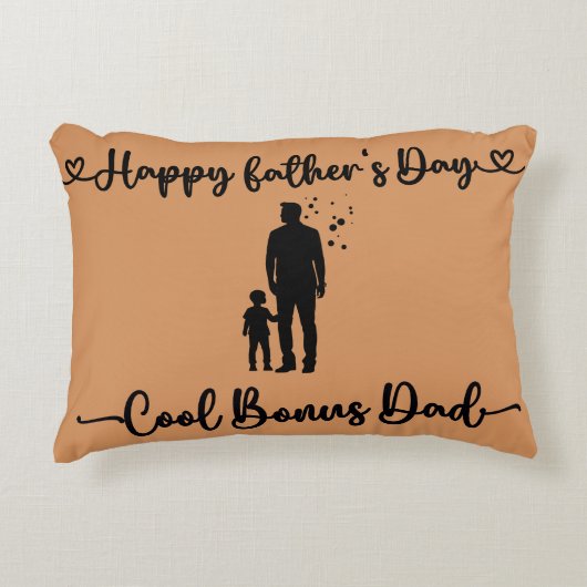 Cool Bonus Papa Happy Vaderdag | Accent Kussen (Voorkant)