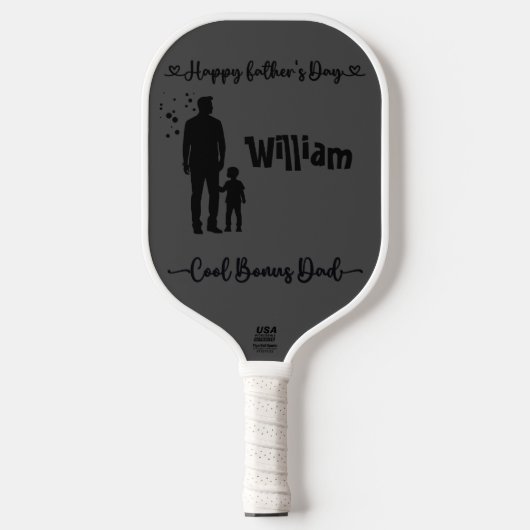 Cool Bonus Papa Happy Vaderdag | Pickleball Paddle (Voorkant)