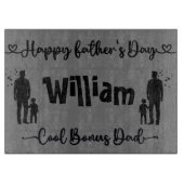 Cool Bonus Papa Happy Vaderdag | Snijplank (Voorkant)