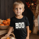 Cool BOO Drippy Script Funny Kind Halloween T-shirt<br><div class="desc">Maak Halloween cool voor de kinderen! 👻 Eenvoudig,  grappig Halloween kostuum! Spooky plezier! 🎃 #CoolBooTee #HalloweenKids</div>