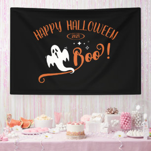 Cool Boo Klein Spookje Fijne Halloween Zwart Spandoek