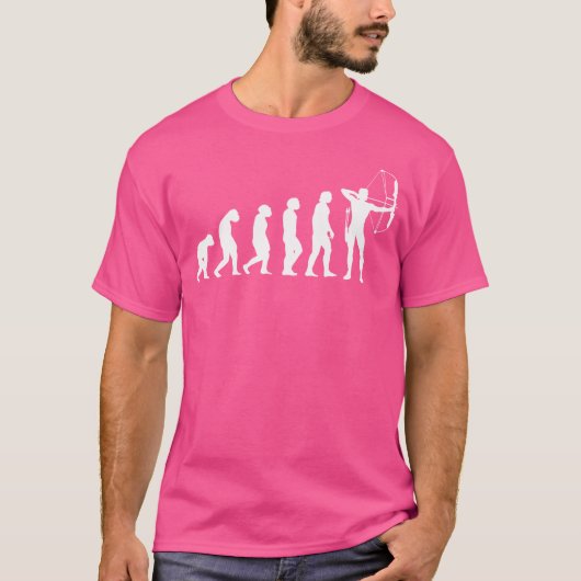 Cool boogschieten evolutie compound boog boogschut t-shirt (Voorkant)