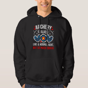Cool boogschieten tante van een boogschutter tante hoodie