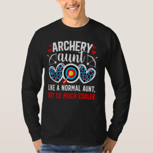 Cool boogschieten tante van een boogschutter tante t-shirt