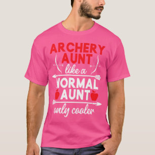 Cool boogschieten tante van een boogschutter tante t-shirt