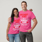 Cool boogschieten tante van een boogschutter tante t-shirt (Unisex)