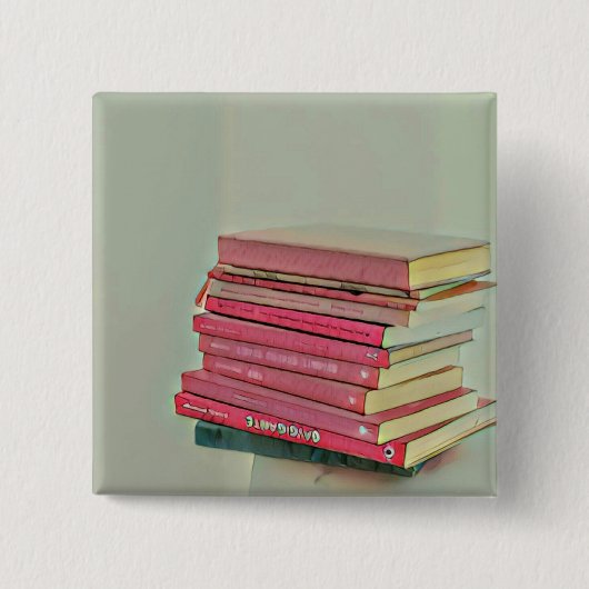 Cool book gift vierkante button 5,1 cm (Voorkant)