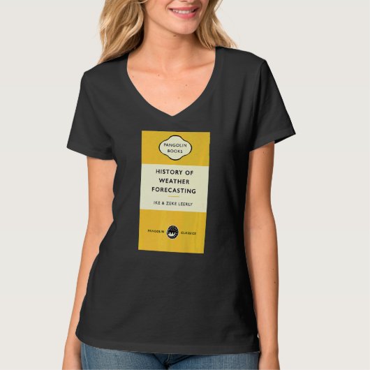 Cool Book Hoesje Titel Geschiedenis weetherforecas T-shirt (Voorkant)