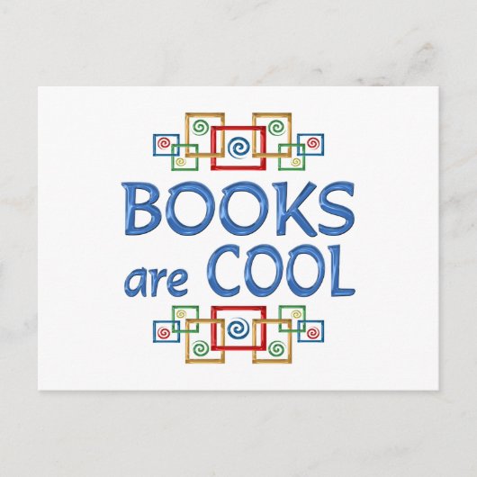 Cool Books Briefkaart (Voorkant)