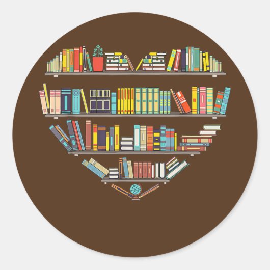 Cool Books Reading Man Women Book Lover Literacy Ronde Sticker (Voorkant)