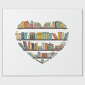 Cool Books Reading Men Women Book Literacy L Cadeaupapier (Vlak)