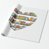 Cool Books Reading Men Women Book Literacy L Cadeaupapier (Uitgerold)