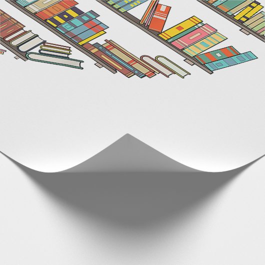 Cool Books Reading Men Women Book Literacy L Cadeaupapier (Hoek)