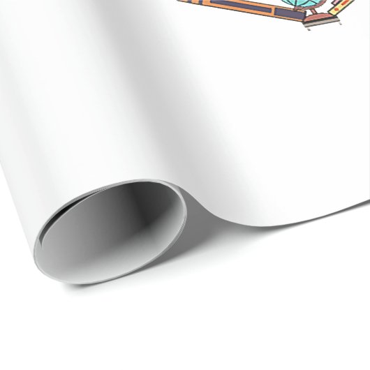 Cool Books Reading Men Women Book Literacy L Cadeaupapier (Rol Hoek)